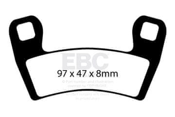 Klocki hamulcowe EBC FA657R (kpl. na 1 tarcze)
