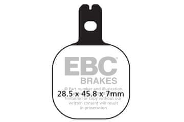 Klocki hamulcowe EBC FA184 (kpl. na 1 tarcze)