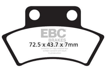 Klocki hamulcowe EBC FA232TT (kpl. na 1 tarcze)