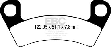 Klocki hamulcowe EBC FA741TT (kpl. na 1 tarcze)