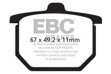 Klocki hamulcowe EBC FA029 (kpl. na 1 tarcze)