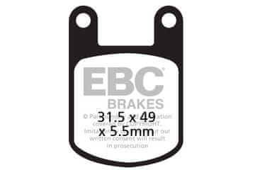 Klocki hamulcowe EBC FA050 (kpl. na 1 tarcze)