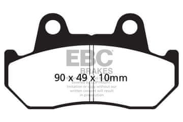 Klocki hamulcowe EBC FA069 (kpl. na 1 tarcze)