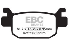 Zavorne ploščice za skuter EBC SFA415 (komplet za 1 disk)