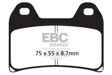 Klocki hamulcowe EBC FA244V V-PAD (kpl. na 1 tarcze)