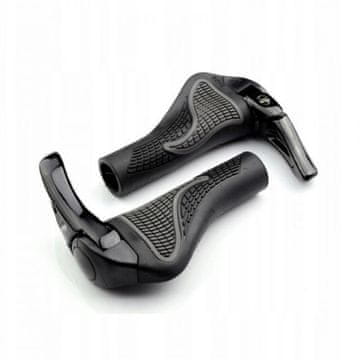 ROCKBROS Manetki, gripy rowerowe z rogami Czarne (BT1008B)