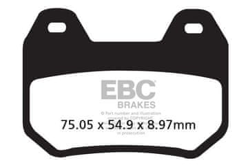 Klocki hamulcowe EBC FA304V V-PAD (kpl. na 1 tarcze)