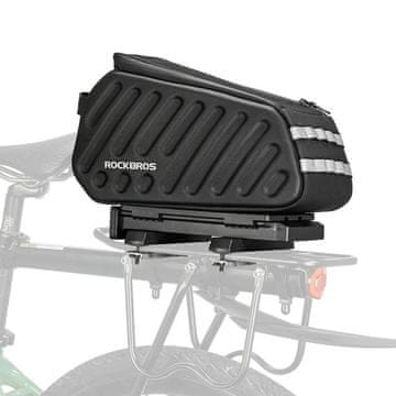 ROCKBROS Sakwa, torba rowerowa na bagażnik Hard Shell EVA 30140104001 wodoodporna 7,5 l