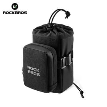 ROCKBROS Sakwa, torba rowerowa 2 w 1 z regulowanym elastycznym paskiem 30130090 czarny