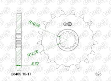 Zębatka przednia do łańcucha 525 kod 28405-15