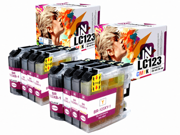 Inkdigo tusz LC123 kompatybilny z Brother DCP-J132W MFC-J245 DCP-J4110DW Certyfikat TÜV