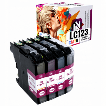 Inkdigo tusz LC123 kompatybilny z Brother DCP-J132W MFC-J245 DCP-J4110DW Certyfikat TÜV