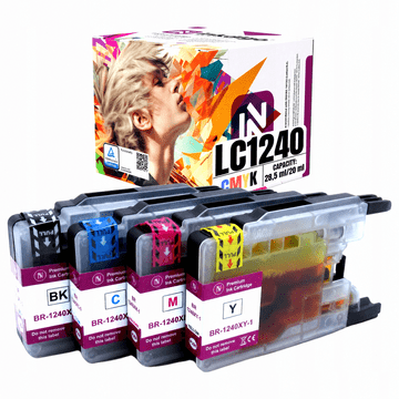 Inkdigo tusz LC1240 kompatybilny z Brother DCP-J525W MFC-J430W DCP-J725DW Certyfikat TÜV