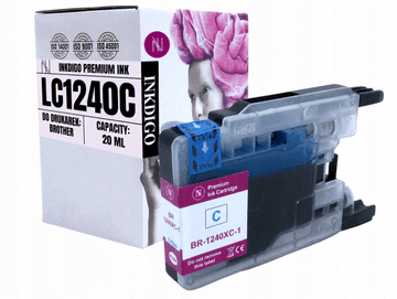 Inkdigo tusz LC1240XLC kompatybilny z Brother DCP-J525W MFC-J430W Certyfikat TÜV