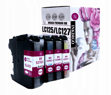 Inkdigo tusz LC125/127 kompatybilny z Brother DCP-J4110DW MFC-J4310DW Certyfikat TÜV