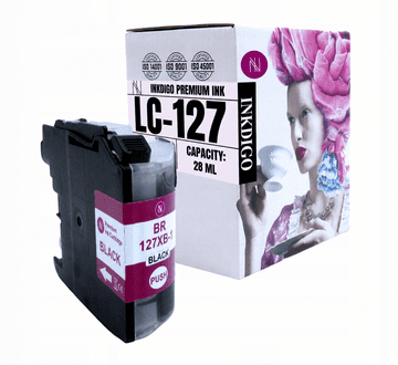 Inkdigo tusz LC127BK kompatybilny z Brother DCP-J4110DW MFC-J4310DW Certyfikat TÜV