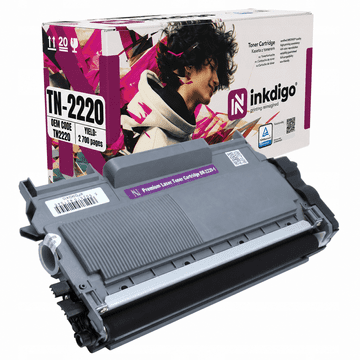 Inkdigo toner TN2220 kompatybilny z Brother DCP-7060D Fax2840 HL-2215 Certyfikat TÜV