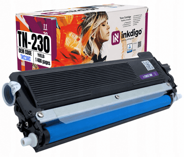 Inkdigo toner TN230C kompatybilny z Brother DCP-9010CN HL-3040CN MFC-9120CN Certyfikat TÜV