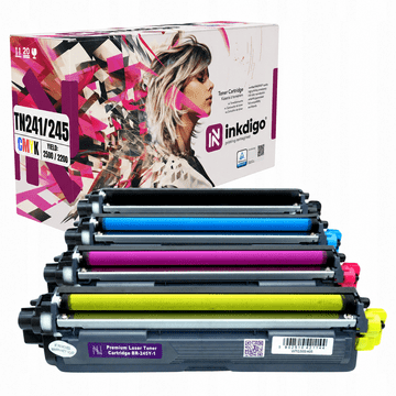 Inkdigo toner TN241/245 kompatybilny z Brother DCP-9015CDW HL-3140CW Certyfikat TÜV