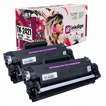 Inkdigo toner TN2421 kompatybilny z Brother DCP-L2512D HL-L2312D HL-L2352DW Certyfikat TÜV