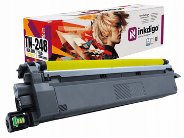 Inkdigo toner TN248Y kompatybilny z Brother DCP-L3515CDW HL-L3215CW Certyfikat TÜV