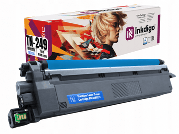 Inkdigo toner TN249C kompatybilny z Brother HL-L8230CDW MFC-L8340CDW Certyfikat TÜV