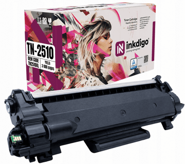 Inkdigo toner TN2510 kompatybilny z Brother MFC-L2860DWE DCP-L2627DWE Certyfikat TÜV