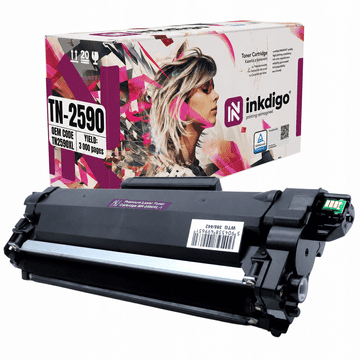 Inkdigo toner TN2590 kompatybilny z Brother HL-L2442DW DCP-L2622DW Certyfikat TÜV
