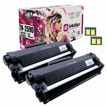 Inkdigo toner TN2590 kompatybilny z Brother HL-L2442DW DCP-L2622DW Certyfikat TÜV