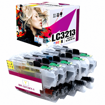 Inkdigo tusz LC3213 kompatybilny z Brother DCP-J572DW MFC-J491DW DCP-J772DW Certyfikat TÜV