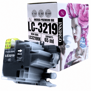 Inkdigo tusz LC3219XLBK kompatybilny z Brother MFC-J5330DW MFC-J6530DW Certyfikat TÜV