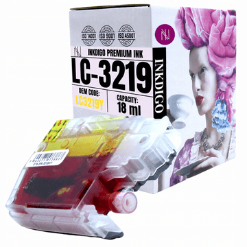 Inkdigo tusz LC3219XLY kompatybilny z Brother MFC-J6920DW MFC-J5930DW Certyfikat TÜV
