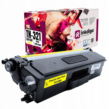 Inkdigo toner TN321Y kompatybilny z Brother DCP-L8400CDN HL-L8250CDN Certyfikat TÜV