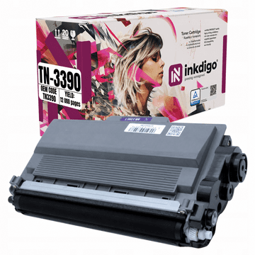 Inkdigo toner TN3390 kompatybilny z Brother DCP-8250DN HL-6180DW MFC-8910DW Certyfikat TÜV