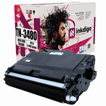 Inkdigo toner TN3480 kompatybilny z Brother DCP-L5500DN HL-L5000D Certyfikat TÜV