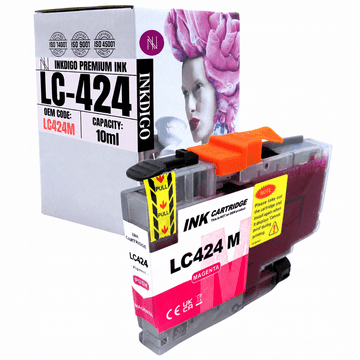 Inkdigo tusz LC424M kompatybilny z Brother DCP-J1200DW DCP-J1200W Certyfikat TÜV