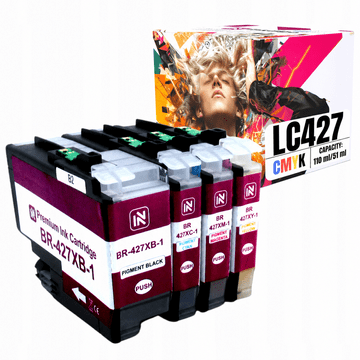 Inkdigo tusz LC427XL kompatybilny z Brother HL-J6010DW MFC-J5955 Certyfikat TÜV