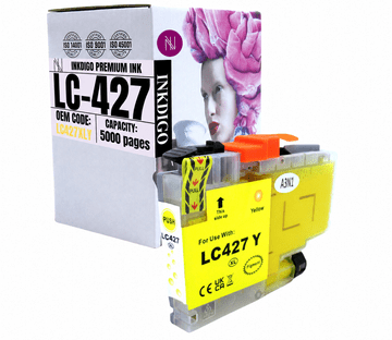 Inkdigo tusz LC427XLY kompatybilny z Brother HL-J6010DW MFC-J5955 Certyfikat TÜV