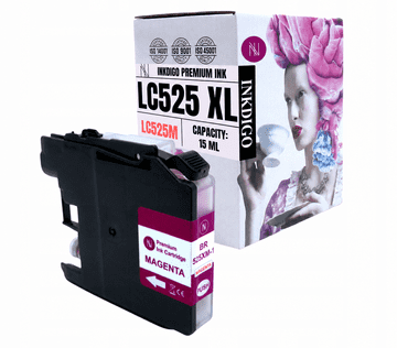 Inkdigo tusz LC525M kompatybilny z Brother DCP-J100 MFC-J200 DCP-J105 Certyfikat TÜV