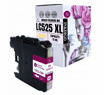 Inkdigo tusz LC525Y kompatybilny z Brother DCP-J100 MFC-J200 DCP-J105 Certyfikat TÜV