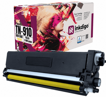 Inkdigo toner TN910Y kompatybilny z Brother HL-L9310CDW MFC-L9570CDW Certyfikat TÜV
