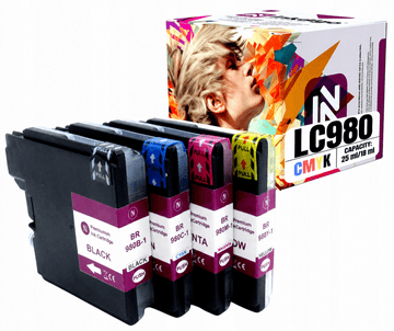 Inkdigo tusz LC980 kompatybilny z Brother DCP-145C MFC-250C DCP-197C Certyfikat TÜV