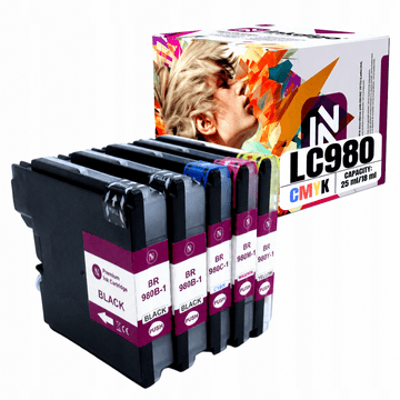Inkdigo tusz LC980 kompatybilny z Brother DCP-145C MFC-250C DCP-197C Certyfikat TÜV