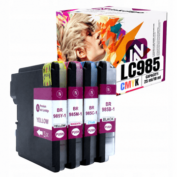 Inkdigo tusz LC985 kompatybilny z Brother DCP-J125 MFC-J220 DCP-J315W Certyfikat TÜV