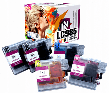 Inkdigo tusz LC985 kompatybilny z Brother DCP-J125 MFC-J220 DCP-J315W Certyfikat TÜV