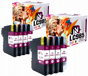 Inkdigo tusz LC985 kompatybilny z Brother DCP-J125 MFC-J220 DCP-J315W Certyfikat TÜV