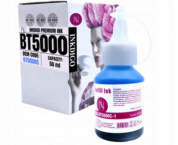 Inkdigo tusz BT5000C kompatybilny z Brother DCP-T300 MFC-T800W DCP-T510W Certyfikat TÜV