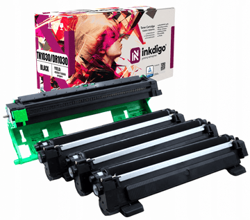 Inkdigo bęben+toner TN1030 DR1030 kompatybilny z Brother DCP-1510 HL-1110 Certyfikat TÜV