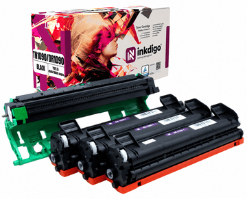 Inkdigo bęben+toner TN1090 DR1090 kompatybilny z Brother DCP-1622WE Certyfikat TÜV