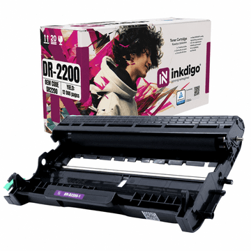Inkdigo bęben DR2200 kompatybilny z Brother DCP-7055 Fax2840 HL-2130 Certyfikat TÜV